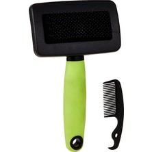 Renas Store Ferplast Gro 5802 Ince Metal Dişli Kedi Tarağı, M, Green