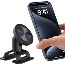 Renas Store Manyetik Araç Telefon Tutucu, 360 Derece Dönebilen, N52 Neodimyum Mıknatıs, Üç Eksenli, Magsafe Uyumlu