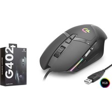 Good Pro G402 Rgb Gaming Kablolu Mouse 7200 Dpı 7 Tuş 1000Hz Siyah