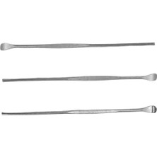 Renas Store Mor Salkım Home Paslanmaz Krom Çelik 8 cm Metal Tırnak Kenarı Itekleme Çubugu 3 Adet
