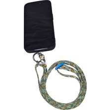 Moonparacord Ayarlanabilir Telefon Boyun Askısı Baykuş Desen 8 mm Kolon Dokuma