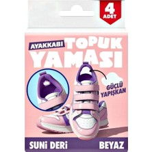 Renas Store Dünya Magnet Ayakkabı Tamir Yaması, Sunni Deri Topuk Yaması Kendinden Yapışkanlı-Beyaz