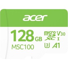 Acer Msc100 128Gb Microsd U3 V30 A1 Aksiyon Kamera & Güvenlik Kamerası Uyumlu