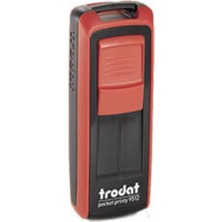 Trodat Cep  Kaşe 9511 - Kırmızı  Makine - Mavi Mürekkep