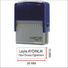 Isim Ünvan Kaşesi (Mavi)