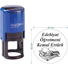 Mobistamps R40 Kişiye Özel Edebiyat Öğretmeni Kaşesi