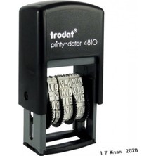 Trodat 4810 Tarih Damgası Türkçe Mavi Keçe
