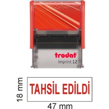 Trodat Imprint 12  "tahsil Edildi Kaşesi" Kırmızı Mürekkep