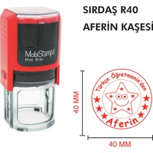 Kaşeciniz Sırdaş R40  Öğretmen - Aferin Kaşesi - Model 1