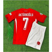 Fair City Türkiye Euro 2024 Kerem Aktürkoğlu Çocuk Forması (Red)