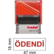 Trodat Imprint 12  " Ödendi Kaşesi" Kırmızı Mürekkep