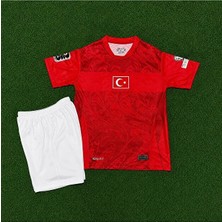 Fair City Türkiye Fifa 2026 Dünya Kupası Isimsiz Çocuk Forması 2'li Set (Red)