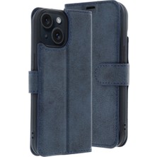 TeknoKapsül Iphone 15 Trend S Plus Kapaklı Kılıf - Lacivert