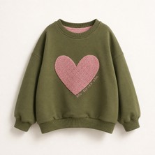 Ozzy Kids Kız Çocuk Önü ve Arkası Nakışlı Sweatshirt