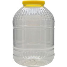 Empressco 10 Lt Yuvarlak Pet Kavanoz Bidon Turşu Salça Sirke Yağ Bidonu Bidon 10 Litre Saklama Kabı