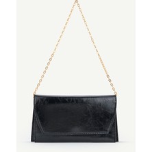 Beshora Siyah Matias Zincir Askılı Kadın El ve Omuz Çantası – Şık Portföy Clutch
