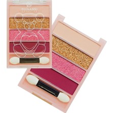 Renas Store Eyeshadow 4'lü Göz Farı Simli Mini Makyaj Paleti No:4, SERASHINEGOZFARI260
