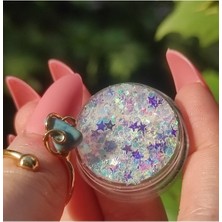 Renas Store Beyaz Jel Glitter Far Yıldızlı Yansımalı Yüz ve Vücut Simi-Magic Box Alice Parlak Glitter, Serashinegozfarı46