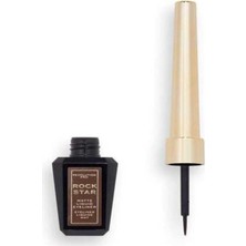 Renas Store Revolutıon Pro Rockstar Mat Likit Eyeliner Kahverengi Kahve