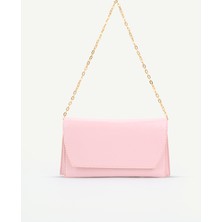 Beshora Pembe Matias Zincir Askılı Kadın El ve Omuz Çantası – Şık Portföy Clutch
