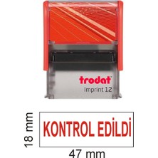 Trodat Imprint 12  "kontrol Edildi Kaşesi" Kırmızı Mürekkep
