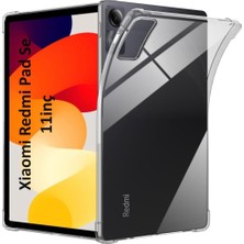 Renas Store Xiaomi Redmi Pad Se 11INÇ ile Uyumlu Kılıf Darbelere Dayanıklı Şeffaf Kapak Renksiz