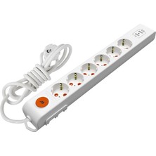 Renas Store Katar Mutlusan Ritech 6'lı USB Topraklı Priz Ç.kor.3mt