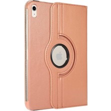 Renas Store Zore Apple ile Uyumlu iPad 11.nesil 2025 Zore Dönebilen Standlı Kılıf Rose Gold