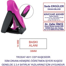 Kaşeciniz Trodat 9411 Cep Kaşe Pembe Makine Mavi Mürekkep