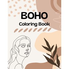 Renas Store Minimalist Boho Coloring Book Aesthetic Pages For Teens, Adults: Relaxation Anxiety And Stress Relief