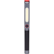 Renas Store Vıp-Tec Şarj Edilebilir Alüminyum Kalem Tipi Fener Mıknatıslı 450 Lümen Metal Klips