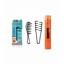 Renas Store Fontenay Saç Pudra Toz Wax Matt Effect + Mucizevi Şekil Tarağı +Şekil Tarak + Saç Sprey 4'lü Set