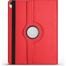 Renas Store Zore Apple ile Uyumlu iPad Air 13 2024 Zore Dönebilen Standlı Kılıf Kırmızı