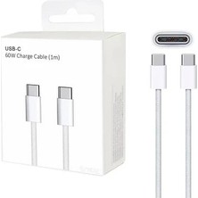 Usb-C 60W Charge Cable Çift Taraflı Type-C Kablo Iphone 15 / 16 / 17 Uyumlu 1 Metre