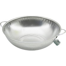 Hace Bazaar 31CM  Metal Kulplu  Çelik Sepet Süzgeç Ince Tel Ayaklı (4887)