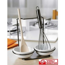 Empressco Çiftli Dikey Kirli Kepçe, Kaşık, Süzgeç, Kevgir Çırpıcı Altlığı