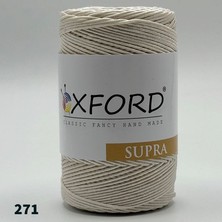 Oxford İplik 200 Gram Oxford Ince Slim Supra Çanta Ipi - 271 Açık Krem