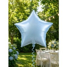 Parti Dükkanı Retro Mavi 18 Inç Yıldız Folyo Balon Doğum Günü Parti Süsü