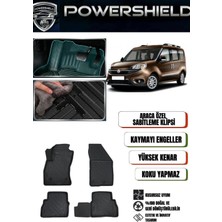 POWERSHIELD Fiat Doblo 2015-2022 Arası Uyumlu Araca Özel Premium 5D Havuzlu Oto Paspas Takımı
