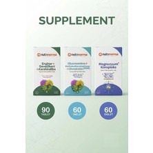 Nutrinorma Premium 3'lü Günlük Destek Paketi | Enginar + Devedikeni + Karahindiba 90 Tablet + Glukozamin Msm Kondroitin 60 Tablet + Magnezyum Kompleks 60 Tablet | Avantajlı Takviye Edici Gıda Seti