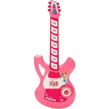 My Best Store 4933 Sun-Yfn-Ech-Gitar Fonk Tuşlu Askılı Pembe Sesli