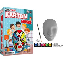 Kumtoys Karton Maske Boyama Seti 3 Yaş+