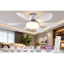 Orden Yaşam Ventus 40W Uzaktan Kumandalı Tavan Tipi Fan LED Aydınlatma