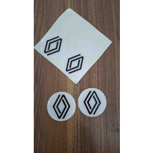 Smart Garage Renault Damla Sticker Jant Göbegi Armasi