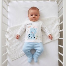 Yenidoğan Patikli Elbebek Baby %100 Pamuklu Takım