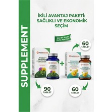 Nutrinorma Avantajlı Çiftli Destek Paketi | Enginar, Devedikeni, Karahindiba 90 Tablet + Glukozamin, Msm ve Kondroitin 60 Tablet | Ekonomik Kombinasyon