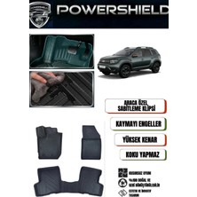 POWERSHIELD Dacia Duster 2023 (4x2) Sonrası Uyumlu Araca Özel 5D Havuzlu Oto Paspas Takımı
