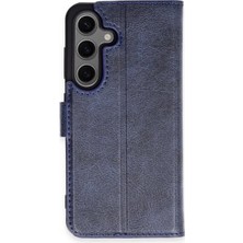 Gees Global   Samsung Galaxy S24 Plus Kılıf Trend S Plus Kapaklı Kılıf - Lacivert