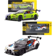 CCA Bmw M4 Gt3 Metal Model Araba Yeşil Sesli Işıklı Açılır Kapılı 1:24
