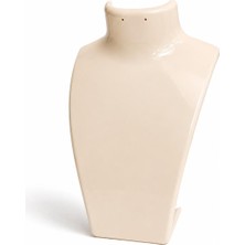 Stand Market Akrilik Krem Kolye Standı 14x21 cm – Kolye, Küpe ve Takı Sergileme Standı